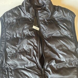 Sleek Black Puffer Vest by Asher